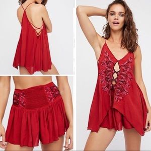 Free people tunic and shorts set